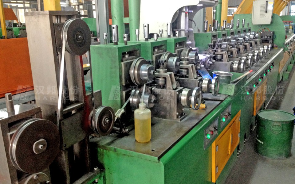 Flux cored wire production line